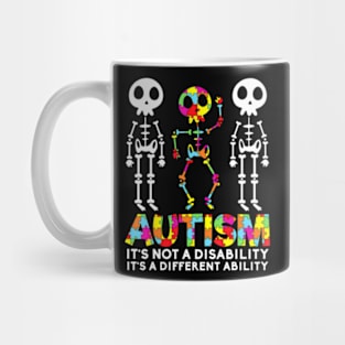 Skull Dance Autism Awareness Mom Dad Kids Autism Mug